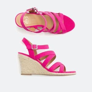 DV8 Plume Ankle Strap Espadrille Wedge